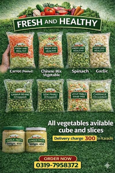 fresh and healthy vegetable cut h slices