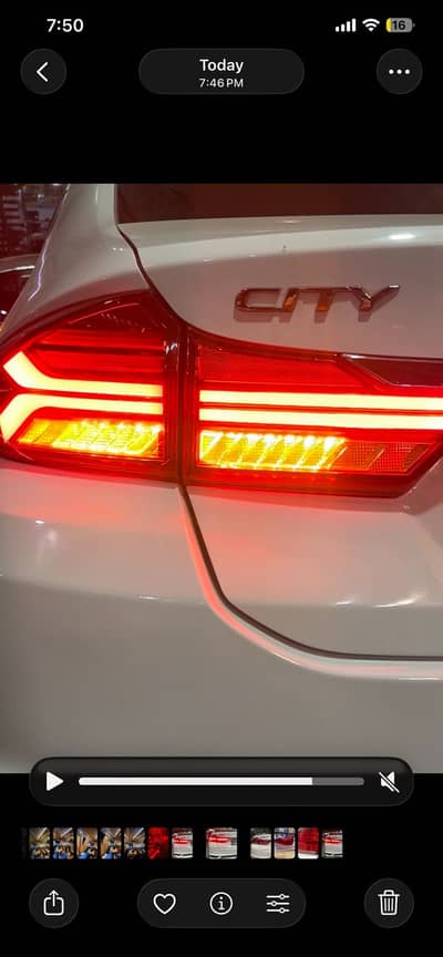 Honda City 2022-2026 Audi style Tail lights pair