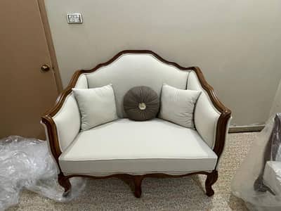 Premium Wooden Sofa Set ( Brand New /  Used for 2 Days Only )