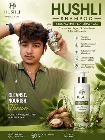 Hushli Herbal shampoo/Best Herbal Shampoo/Anti Hair fall shampoo