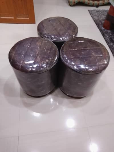 Ottoman/Pouf Stool Set  brand new for sale