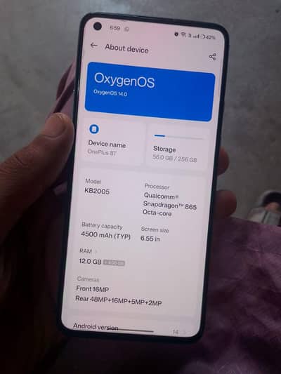OnePlus 8t pta approved ha single sim