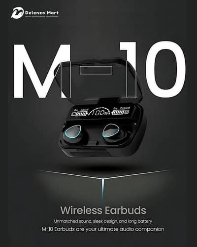M10 TWS Wireless Earbuds (Brand New Box Sealed)