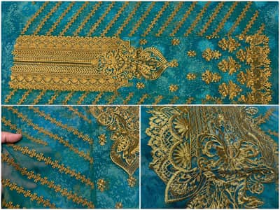 Elegant Teal Embroidered Shirt