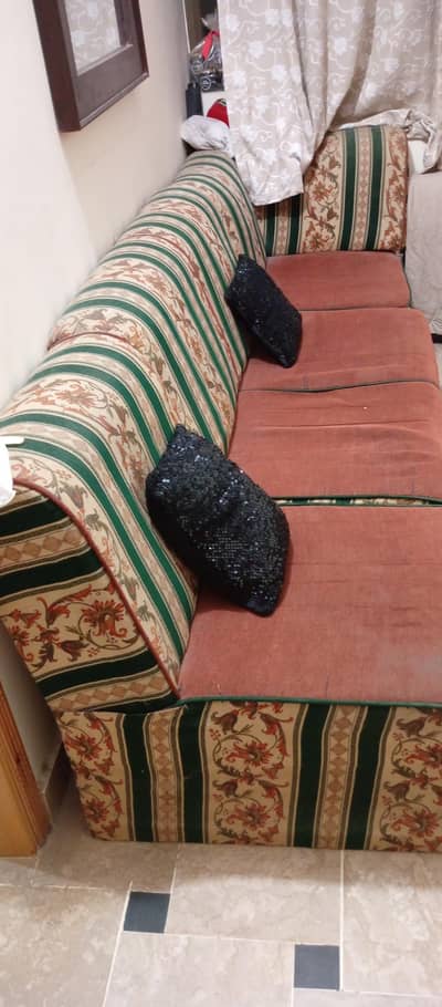L shape sofa condition 80% sirf fabric change karna hai