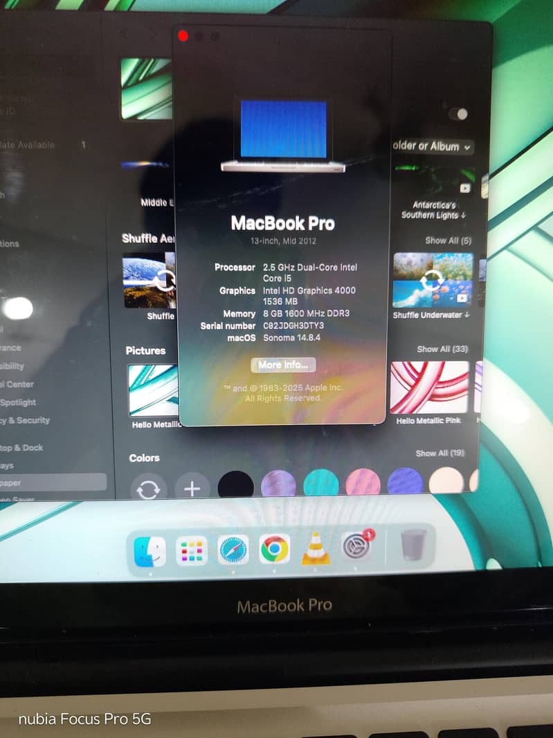 MacBook pro 2012 2