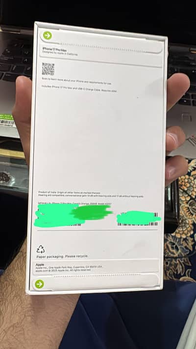 Iphone 17 pro max Jv box pack
