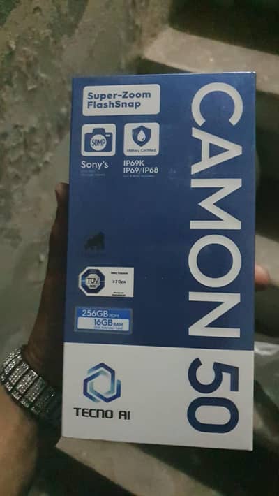 Tecno camon 50 8)256 new ha box bi ni khula rate final ha