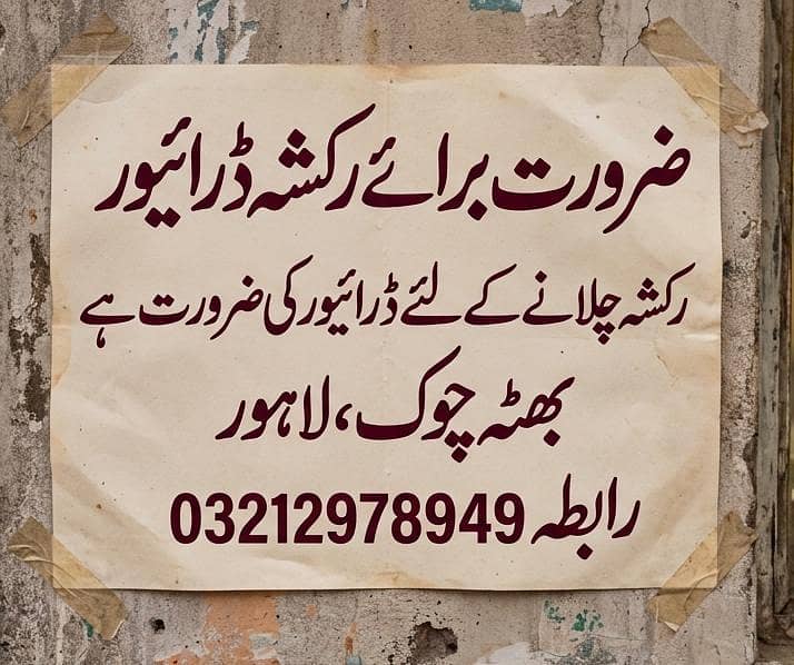 Driver Required 0