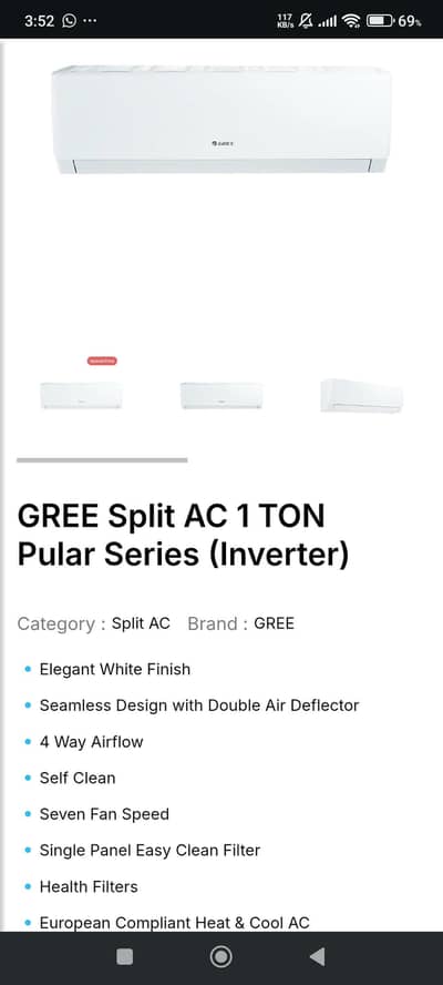 gree DC inverter 1 ton orient dc inverter 1 ton