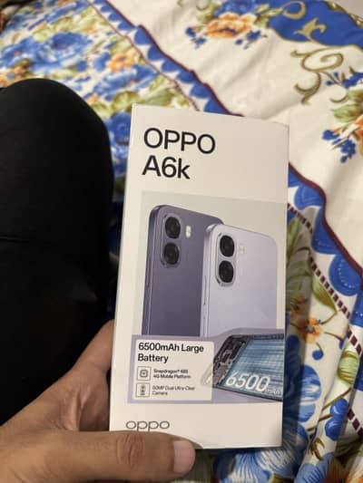 A6k 6/128 full warranty 10/10 new phone