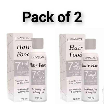 Hair Food Oil 200ml Pack of 2 for Healthy Hair Growth