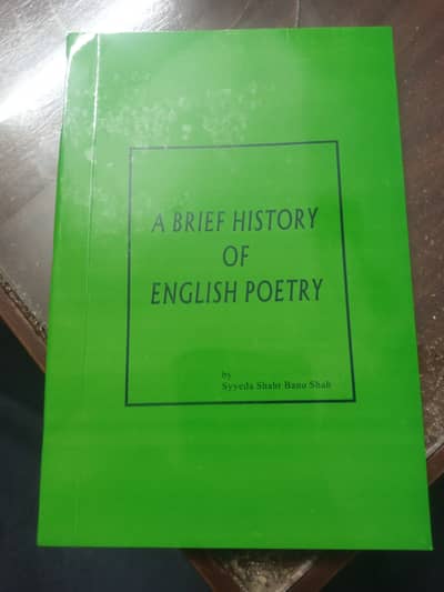 A brief history of English poetry
