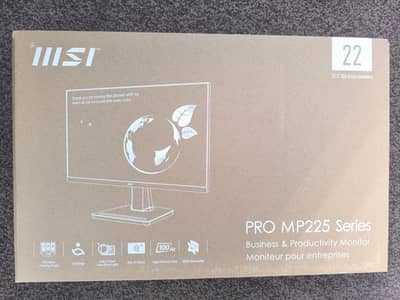 MSI PRO MP225, 21.5″ (1920×1080) FHD 100Hz, IPS Monitor