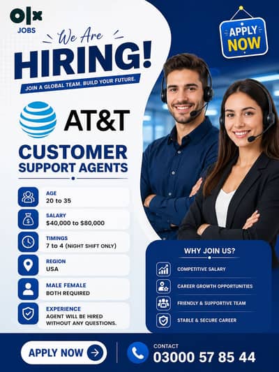 Need call center agents for USA company help support