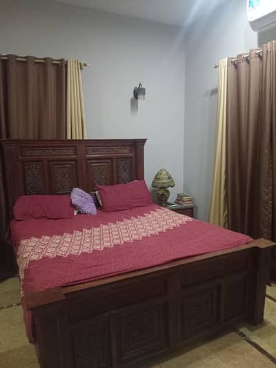 King size bed, 2 side tables  with dressing for sale