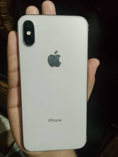 iPhone x pta approved with box 64 gb health 77 minor dot hai uper