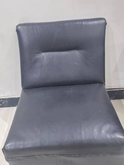 Single 8 black leather sofas for sale 1200 per seat.