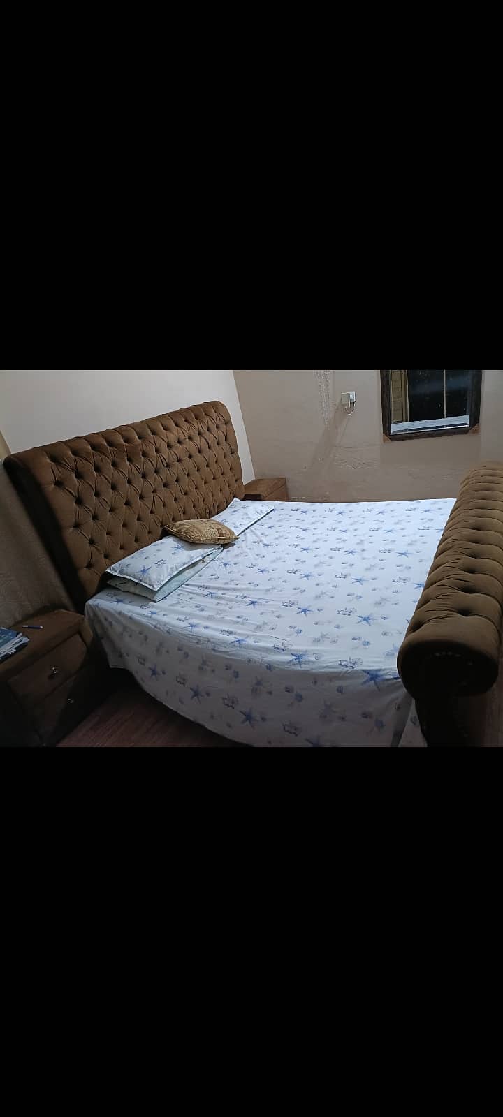 Bed @ side tables 1