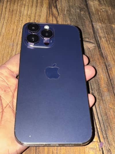 iPhone 14 pro max jv 128 gb deep purple 9.5/10 condition waterpack