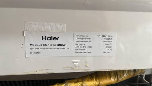 Hair DC inviter Ac 1.5 ton for sale