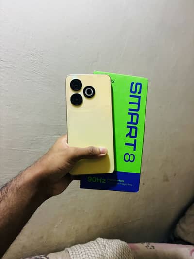 Infinix smart 8 with complete saman
