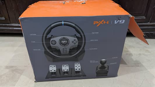 For Sale: PXN V9 Premium 3-Pedal Sim Racing Wheel (With Shifter & Box)
