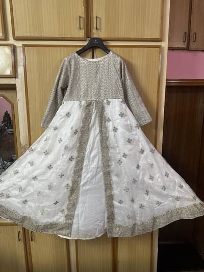 1piece open embroidered mexi