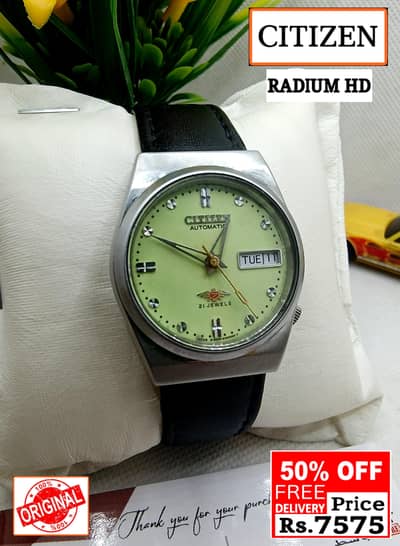 Seiko 5 Citizen Orient Automatic Pre-Owned watch Japan 03161737353