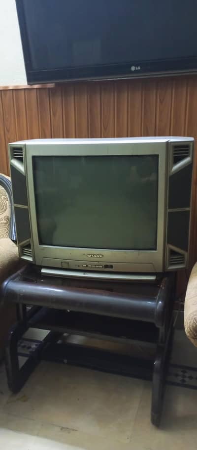 Vintage Sharp CRT TV  Working Condition with Built-in Speakers