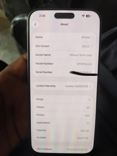 iphone 16 pro max Non pta