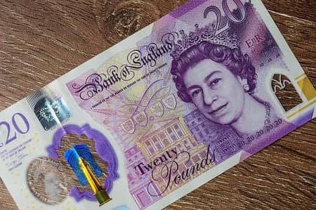 Uk currency 20 ponds