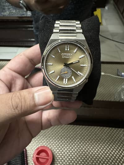 Citizen tsuyosa salmon dial sub sec complete box