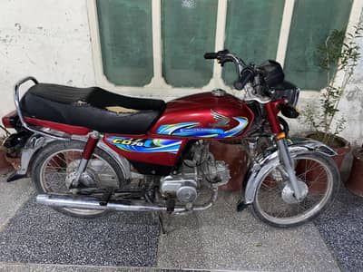 Only Watsapp Honda cd 70 model 23/24 (135k) ki ha kmi peshi ho jai gi