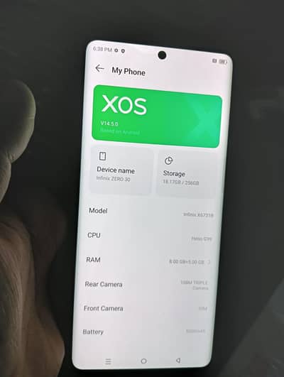 infinix zero 30 set bolkul saaf hai. . . 1st hand use. . . .