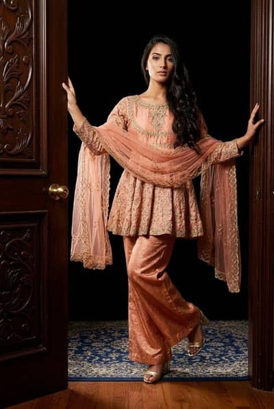 Embroided 3pc suit set