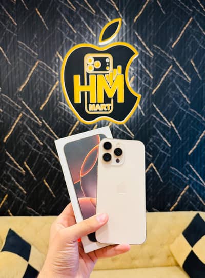 iphone 16 Pro Max with Box 256GB  Non PTA 98 Health Dual Physical Sim