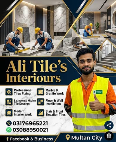 civil Work tile's Marbal installation