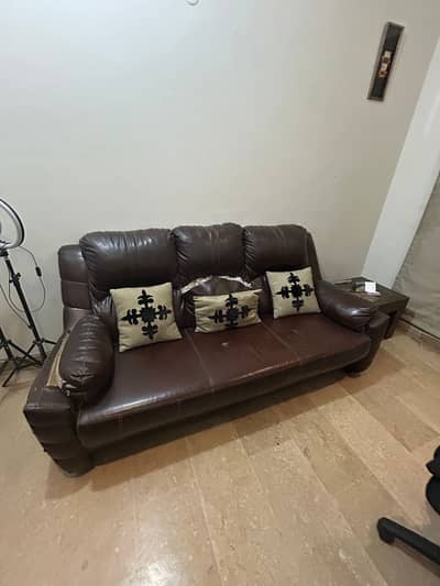 Brown Ragzine 7 Seater Sofa Set