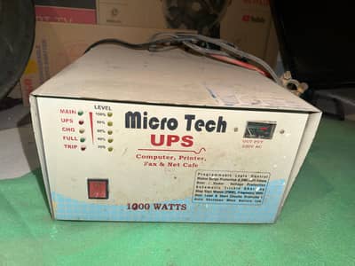ups 1000 w with slightly used battery 27 plates