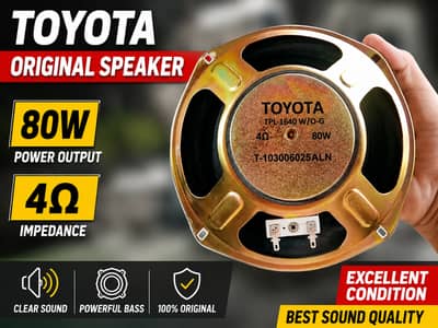 Toyota Genuine Car Speaker 80W/ 4 Speakers Set