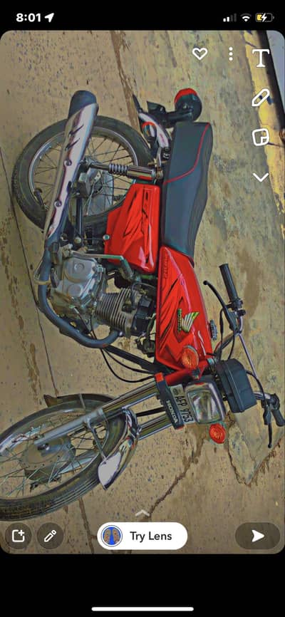 Red colour Honda 125 all original