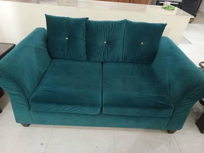 2 seater velvet sofa