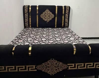 King size bed without mattress