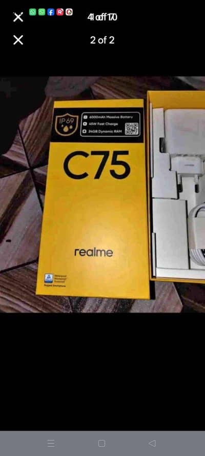 Realme C75 8+128 Alhamdulillah 10/10 Condition Only 41500