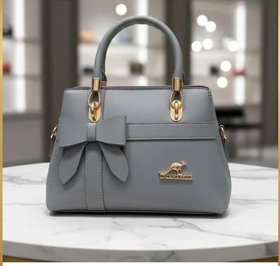 Elegant Grey Women's Handbag - Brand New Premium Quality