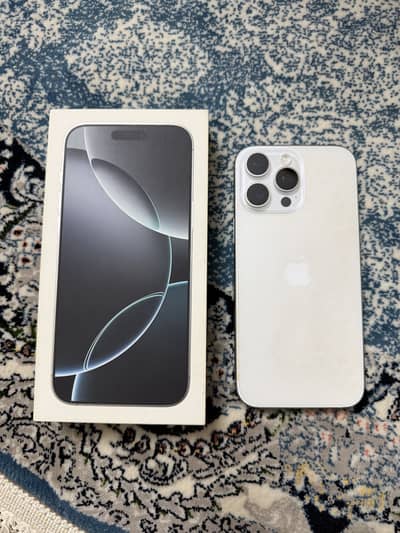Iphone 16 pro max 256gb Jv box and cable