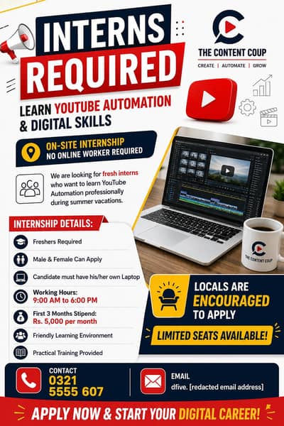 Internee Required