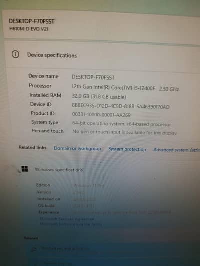 Gaming & professional editing pc  i5 12th gen 32gb ram gtx 1660 supet