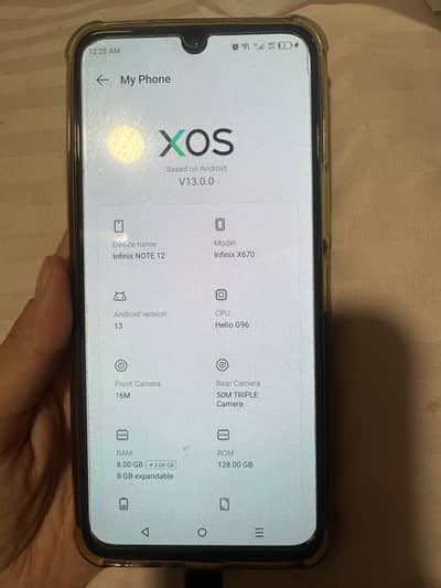 Infinix x670 note 12 8/128